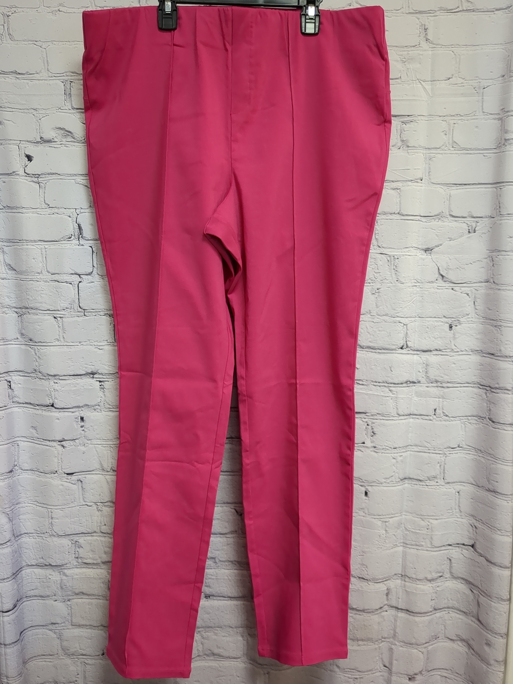 Nina Leonard Fuchsia Straight Leg Pants